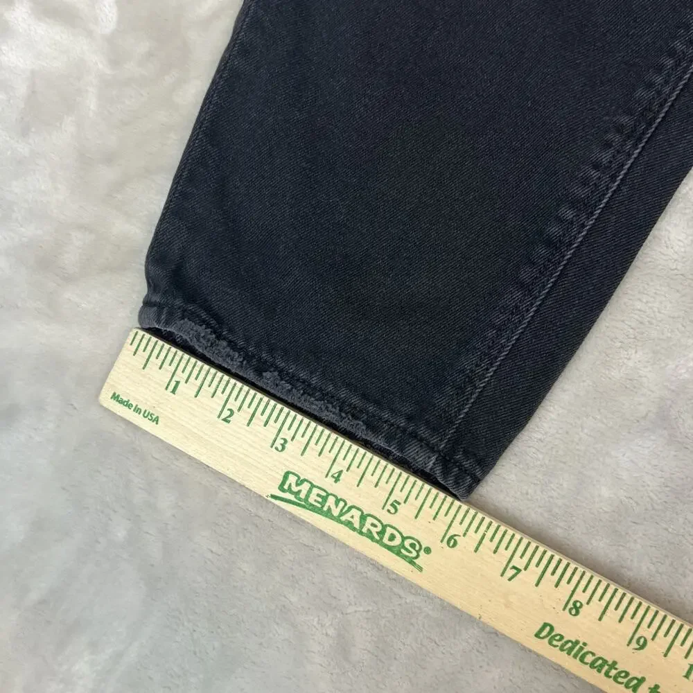 American Eagle Jeans Womens 6 Black Relaxed Mom‎ Distressed Baggy Grunge Skater